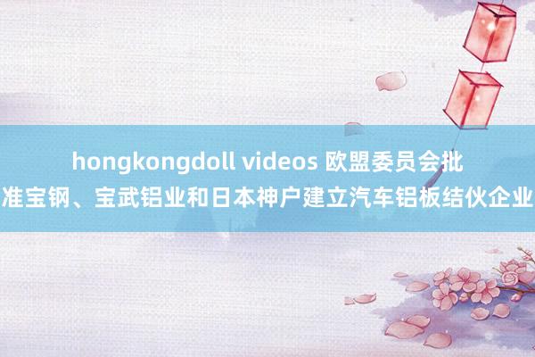 hongkongdoll videos 欧盟委员会批准宝钢、宝武铝业和日本神户建立汽车铝板结伙企业