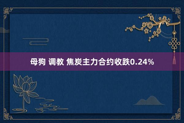 母狗 调教 焦炭主力合约收跌0.24%
