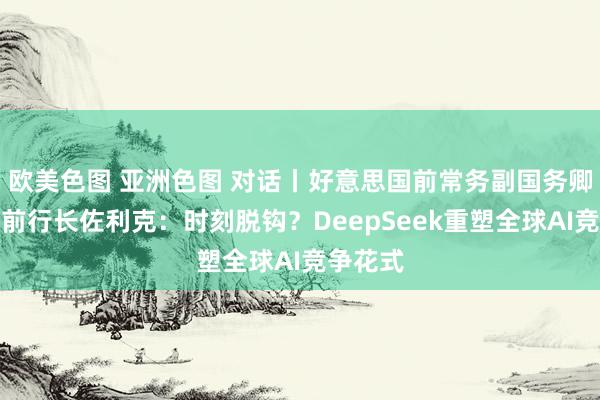 欧美色图 亚洲色图 对话丨好意思国前常务副国务卿、世行前行长佐利克：时刻脱钩？DeepSeek重塑全球AI竞争花式