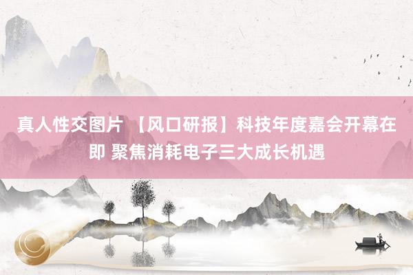 真人性交图片 【风口研报】科技年度嘉会开幕在即 聚焦消耗电子三大成长机遇